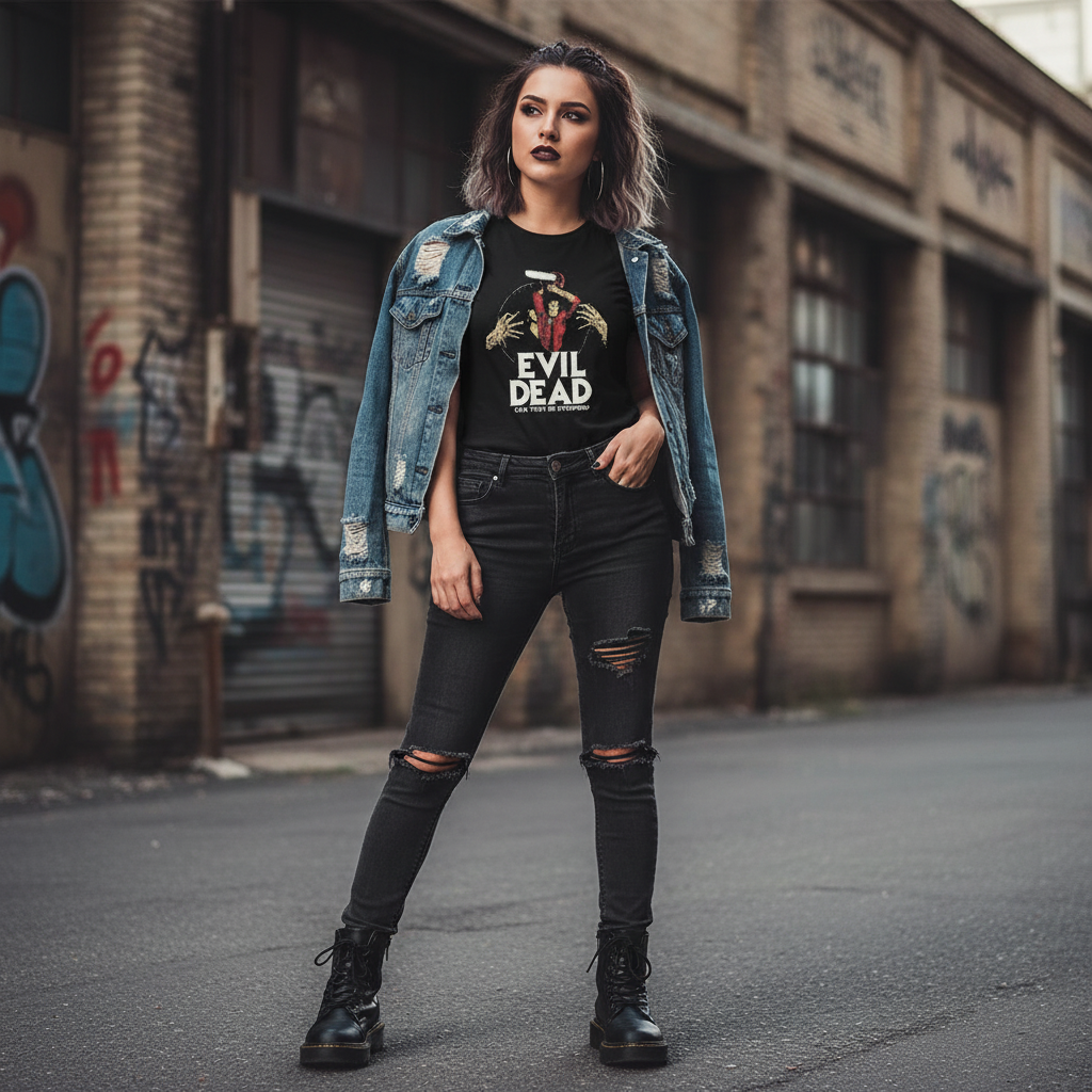 Woman with grunge style