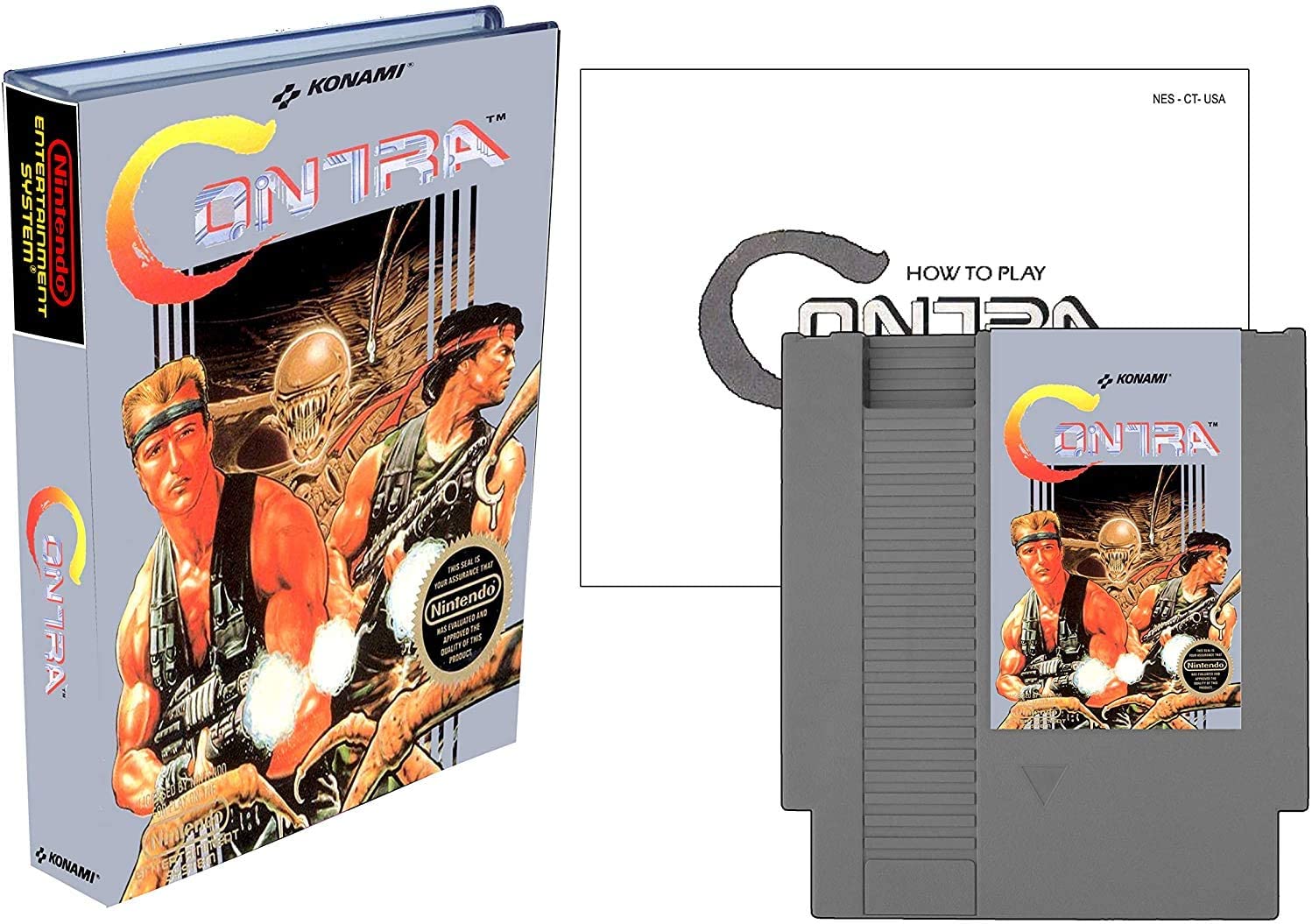 Contra Nes Jogo 100% Original Com Manual Nintendo - R$ 449