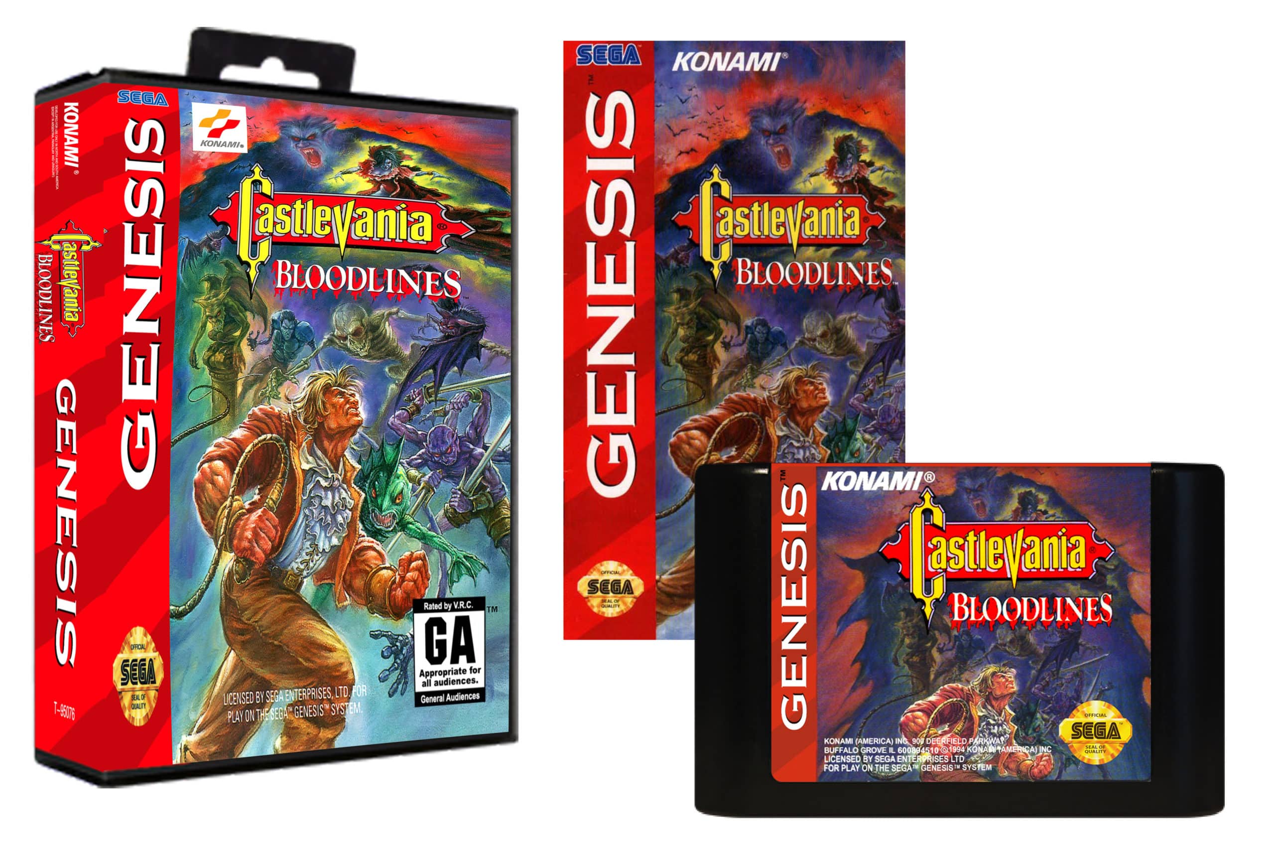 Castlevania Bloodlines (Sega Genesis) - Reproduction Video Game