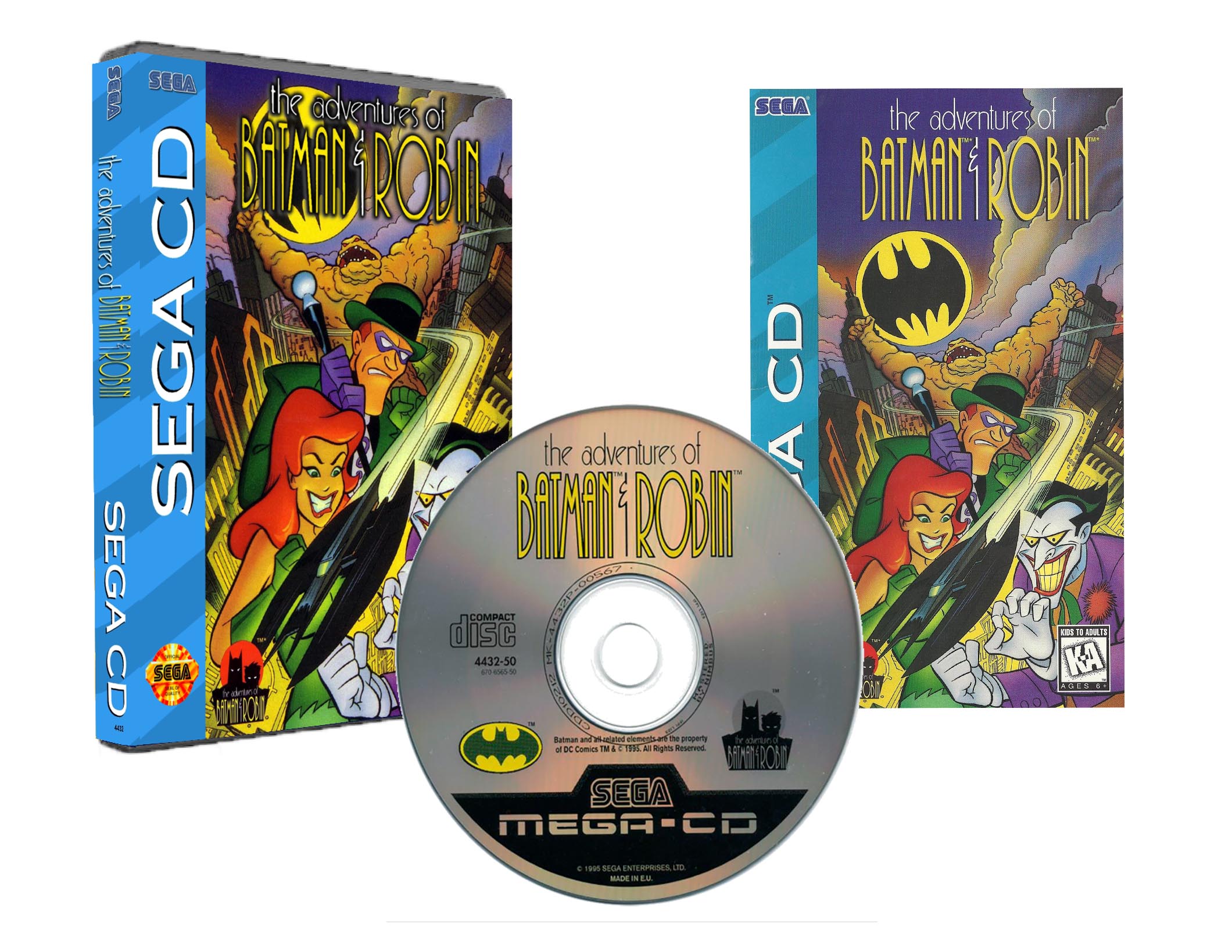 The Adventures of Batman & Robin (Sega CD) - Reproduction Video Game CD  with Case and Manual (NTSC) - CrebbaTECH - High-Quality Retro Video Game  Reproductions!